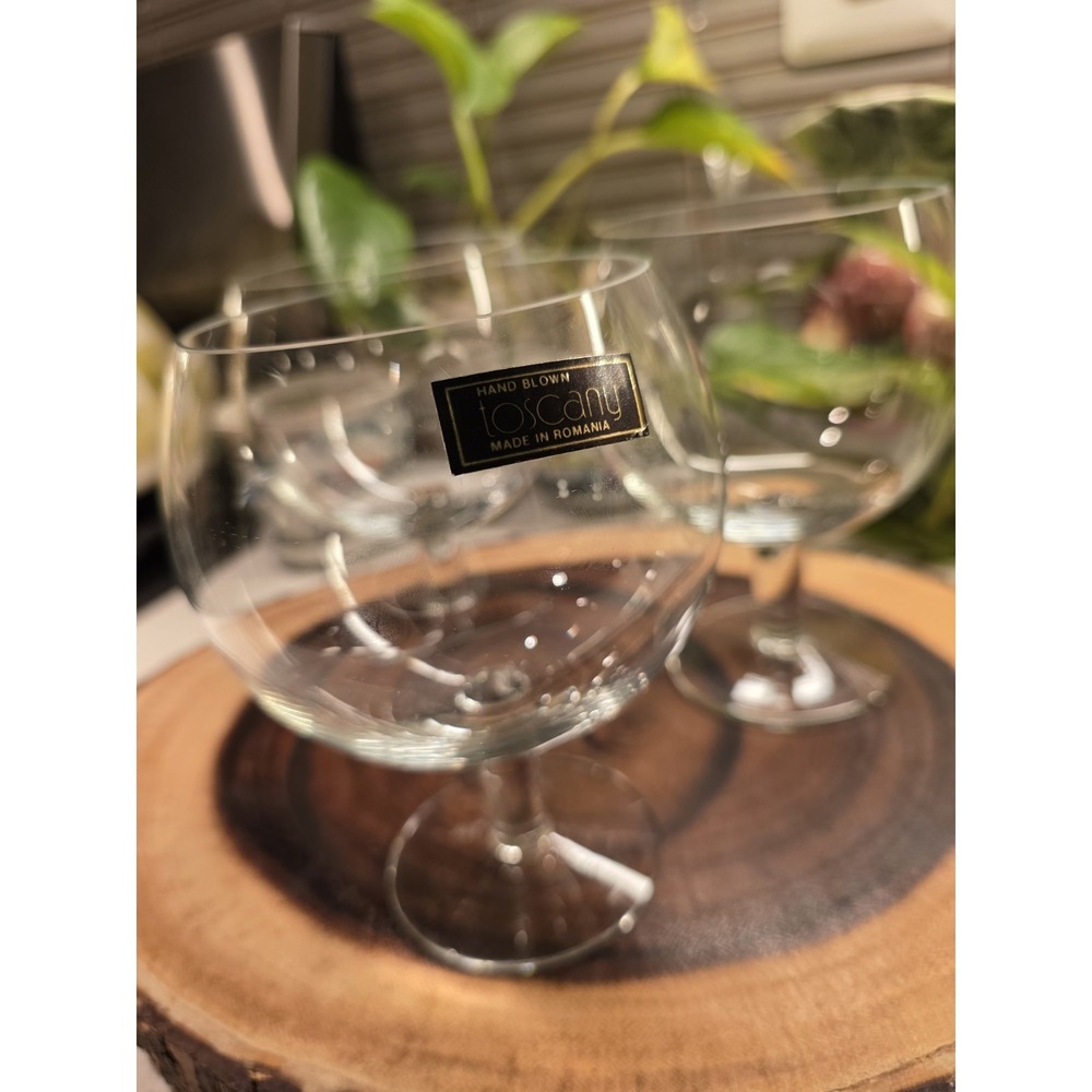 3 Toscany Hand Blown Balloon Glasses - Picture 2 of 14